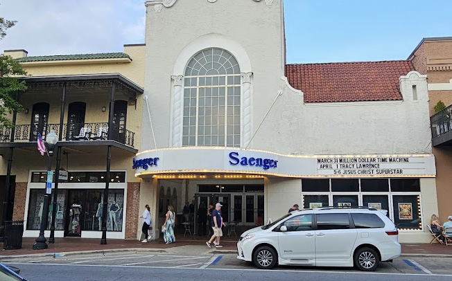 Outside of the Saenger Theatre in Pensacola